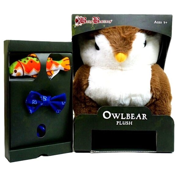 Owlbear Plush - Luxury Owl Bear Stuffed Animal - Boxed & Accessories - Brown - Picture 4 of 9